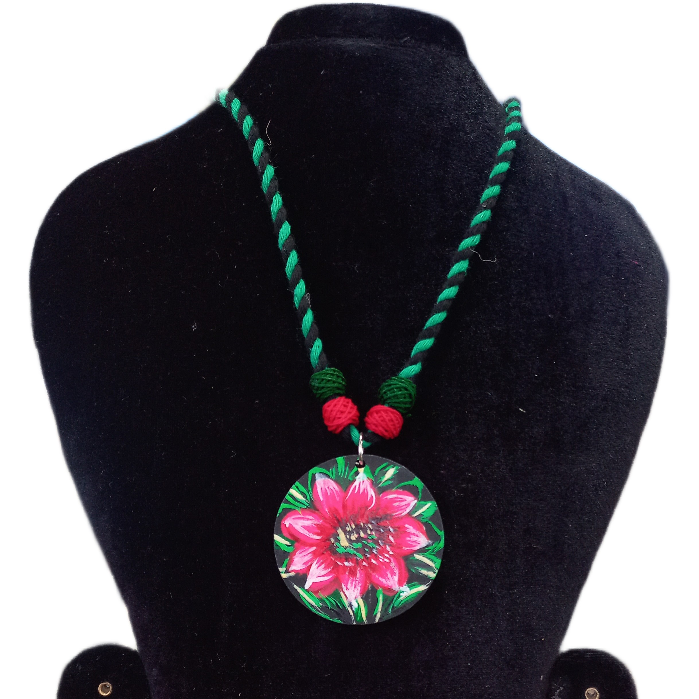 Handcrafted Floral Pendant Necklace